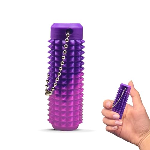 Little Ouchies Fidget, Schmerzstimulations-Zappelspielzeug, Tragbares Stimulationswerkzeug in Leuchtenden Farben, Stimulations-Schlüsselanhänger Im Taschenformat Mit Stacheligem Grippie-Design(Purple Little Ouchies Fidget, Schmerzstimulations-Zappelspielzeug, Tragbares Stimulationswerkzeug in Leuchtenden Farben, Stimulations-Schlüsselanhänger Im Taschenformat Mit Stacheligem Grippie-Design(Purple von Homaskylynn
