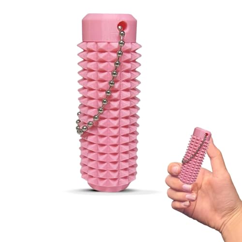 Little Ouchies Fidget, Schmerzstimulations-Zappelspielzeug, Tragbares Stimulationswerkzeug in Leuchtenden Farben, Stimulations-Schlüsselanhänger Im Taschenformat Mit Stacheligem Grippie-Design(Pink) Little Ouchies Fidget, Schmerzstimulations-Zappelspielzeug, Tragbares Stimulationswerkzeug in Leuchtenden Farben, Stimulations-Schlüsselanhänger Im Taschenformat Mit Stacheligem Grippie-Design(Pink) von Homaskylynn