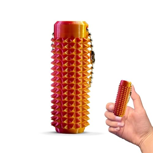 Little Ouchies Fidget, Schmerzstimulations-Zappelspielzeug, Tragbares Stimulationswerkzeug in Leuchtenden Farben, Stimulations-Schlüsselanhänger Im Taschenformat Mit Stacheligem Grippie-Design(Orange- Little Ouchies Fidget, Schmerzstimulations-Zappelspielzeug, Tragbares Stimulationswerkzeug in Leuchtenden Farben, Stimulations-Schlüsselanhänger Im Taschenformat Mit Stacheligem Grippie-Design(Orange- von Homaskylynn