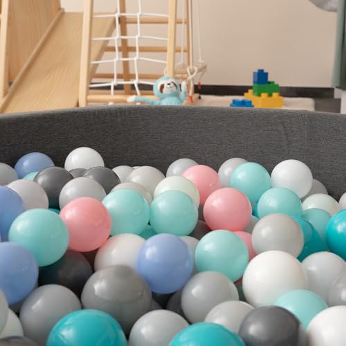 HOME DELUXE - Spielbälle Spin - Bälle für Bällebad - Pastellfarbe, 480 Stück I Babybälle Kugelbad Plastikbälle von Home Deluxe