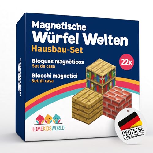 Home Kids World Magnetische Bausteine - House AddOn - enthält 20 Magnetbausteine im Hausbau - unabhängig laborgeprüft, Flexible Bauweise von Home Kids World