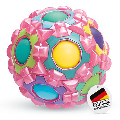 Regenbogenball pink - Geduldspiele für Kinder ab 3 Jahre, Magic Ball Geschicklichkeitsspiel, Knobelspiel BZW. Puzzleball, ideale Kleinigkeiten für Kinder als Geschenk oder für den Adventskalender von Home Kids World