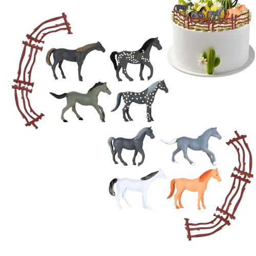 HomeDejavu 14 Stück Pferd Cupcake Dekoration,Cupcake Toppers Pferde,Pferde Geburtstag Cake,Pferd Kuchen Dekoration Set,Tortenaufsätze für Geburtstagspartys mit realistischen Pferdezaun-Accessoires HomeDejavu 14 Stück Pferd Cupcake Dekoration,Cupcake Toppers Pferde,Pferde Geburtstag Cake,Pferd Kuchen Dekoration Set,Tortenaufsätze für Geburtstagspartys mit realistischen Pferdezaun-Accessoires von HomeDejavu