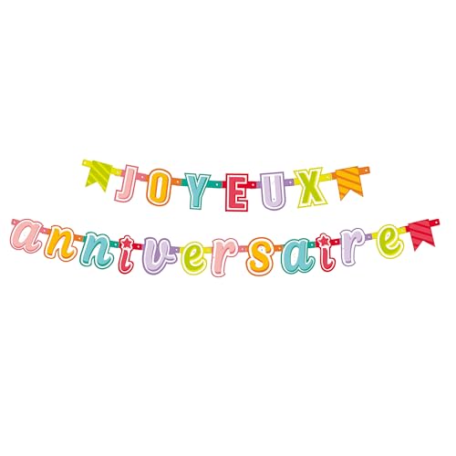 Homéa, Girlande mit Buchstabe "Happy Birthday" aus Karton, 2,20 m, farbig Homéa, Girlande mit Buchstabe "Happy Birthday" aus Karton, 2,20 m, farbig von Homéa