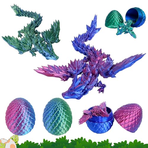 Homefantasy 2 Stück 3D Gedrucktes Drachenei, Dracheneier 3D-Gedruckte, Drachenei Mit Drache Set, 3D Gedruckte Drachen Eier Für Ostergeschenke Geburtstagsgeschenke Erwachsene Kinder Geschenke Homefantasy 2 Stück 3D Gedrucktes Drachenei, Dracheneier 3D-Gedruckte, Drachenei Mit Drache Set, 3D Gedruckte Drachen Eier Für Ostergeschenke Geburtstagsgeschenke Erwachsene Kinder Geschenke von Homefantasy