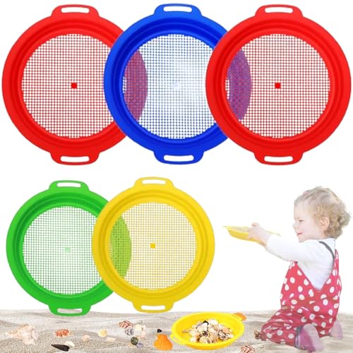 Homefantasy 5 Stück Strand-Sandsieb-Siebe,Sand-Strand-Set für Kinder,Feines Sandsieb Kinder,Strand Sand Sifter,für Hinterhof,Park,Strand,Komplettes Geschenkset für Kinder Homefantasy 5 Stück Strand-Sandsieb-Siebe,Sand-Strand-Set für Kinder,Feines Sandsieb Kinder,Strand Sand Sifter,für Hinterhof,Park,Strand,Komplettes Geschenkset für Kinder von Homefantasy