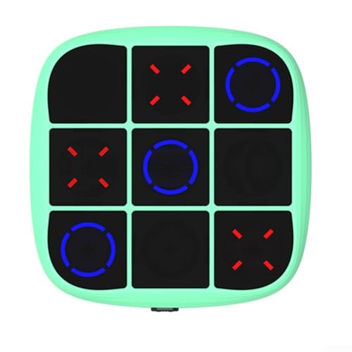 Handheld-4-in-1-Spiel für Tic für Tac Toe, leichtes Design für Roadtrips, fördert das Lernen durch Spielen (blau) von Homeponnew