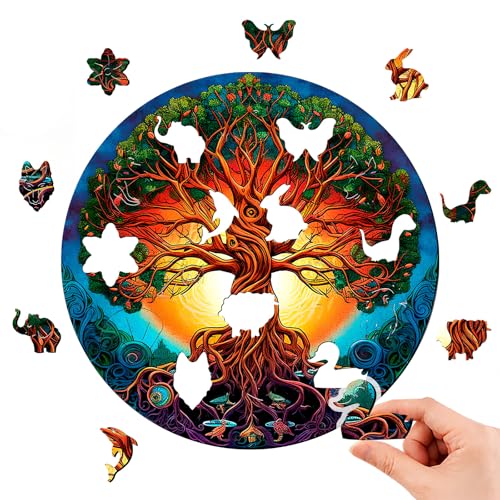 Homewit Holzpuzzle Erwachsene,Einzigartiges Pflanze Holz Puzzle, Personalisiertes Puzzle mit Geschenkbox,Paperblanks Puzzle, Quordlepuzzles für Freunde und Kinder Homewit Holzpuzzle Erwachsene,Einzigartiges Pflanze Holz Puzzle, Personalisiertes Puzzle mit Geschenkbox,Paperblanks Puzzle, Quordlepuzzles für Freunde und Kinder von Homewit