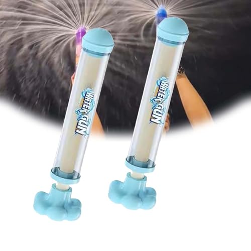 ‌2 Stück Feuerwerk-Wasserpistole für Erwachsene | Hochdruck & Ausziehbar | Romantisches Feuerwerk-Design für Paare am Pool, Strand, Partys und Spaß im Freien (Blau) von Homgo