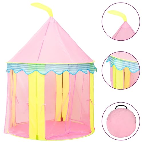 Homgoday Spielzelt für Kinder Rosa 100x100x127 cm Spielzelt Model93680 von Homgoday