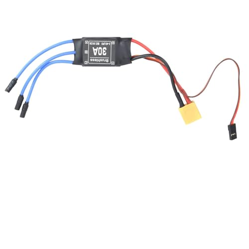Hominas Brushless ESC 30A Elektronischer Geschwindigkeitsregler XT60 Stecker für RC Fernsteuerung Drohne Hubschrauber FPV von Hominas