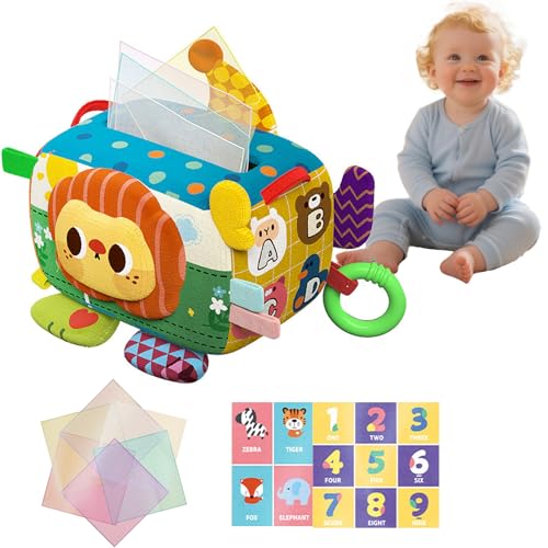 Montessori Spielzeug Sensorik Motorikspielzeug Sensory Play Klangbausteine Kontrast Tücherbox Baby Activity Würfel Ab 3 Monate Geschenk Tissue Box Motorikwürfel Toys Lange Autofahrt Flugreisen 1 jahr Montessori Spielzeug Sensorik Motorikspielzeug Sensory Play Klangbausteine Kontrast Tücherbox Baby Activity Würfel Ab 3 Monate Geschenk Tissue Box Motorikwürfel Toys Lange Autofahrt Flugreisen 1 jahr von Homorro