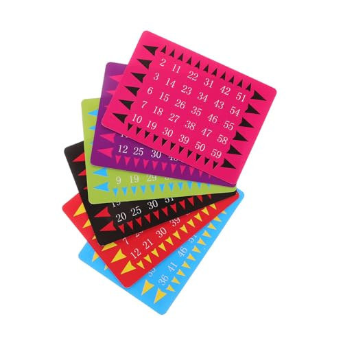 Homoyoyo 1-5 Sets Telepathische Zahlenkarten Für Gedankenlese-Tricks Mentale Vorhersagekarten Für Bühnenauftritte Und Magische Shows Ideal Für Zauberer Und Entertainer von Homoyoyo