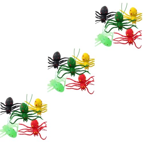 Homoyoyo 1-5 Spinnen - Realistische Fake Spinnen Für Streiche Halloween Dekoration Und Kreative Kinderspiele Gruselige Überraschungen von Homoyoyo