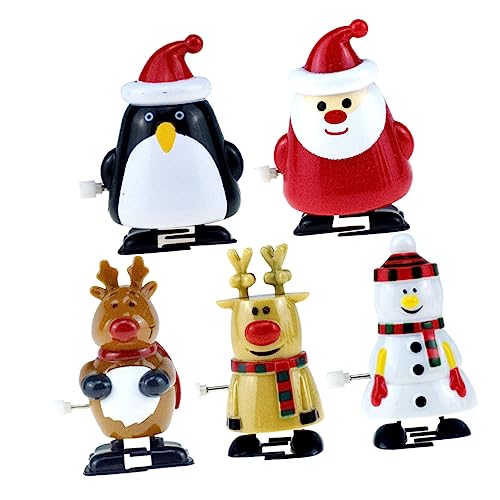 Homoyoyo 1-5 Stücke Aufziehspielzeug Weihnachten – Niedliche Aufziehfiguren Schneemann - Elch Und Pinguin Für Perfekte Goodies Für Neujahrsgeschenke Und Xmas Partys Ideal Als Mitgebsel Homoyoyo 1-5 Stücke Aufziehspielzeug Weihnachten – Niedliche Aufziehfiguren Schneemann - Elch Und Pinguin Für Perfekte Goodies Für Neujahrsgeschenke Und Xmas Partys Ideal Als Mitgebsel von Homoyoyo
