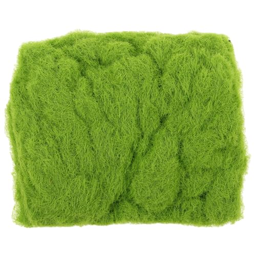 Homoyoyo 1 Packung Baustrohpulvermaterial Künstliches Moos, künstliches grünes Feenhaftes Gartengras Moosdekoration Modellgras Kunsthandwerk aus Moospulver Miniaturgras Beflockung von Homoyoyo