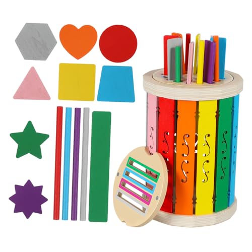 Homoyoyo 1 Satz Babytasse Farbsortierendes Sinnesspielzeug Farbsortierspiel Sensorisches Lernspielzeug Für Kinderspielzeug Farbsortierung Sortierspiel Aus Holz Hölzern von Homoyoyo