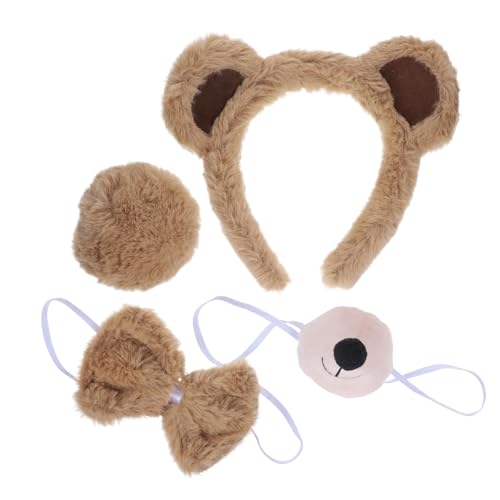 Homoyoyo 1 Satz Bärenohren-stirnband Tierstirnband Bärenkostüm Für Erwachsene Weihnachtsgesichtswaschstirnband Dekoratives Stirnband Falsche Nase Tragen Gummiartig Plüsch Khaki Homoyoyo 1 Satz Bärenohren-stirnband Tierstirnband Bärenkostüm Für Erwachsene Weihnachtsgesichtswaschstirnband Dekoratives Stirnband Falsche Nase Tragen Gummiartig Plüsch Khaki von Homoyoyo
