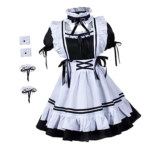 Homoyoyo 1 Satz Cosplay-kostüme Für Frauen Elegant Dienstmädchenkleid Cosplay Magd Kostüm Zubehör Für Rollenspiele Halloween-mädchen-requisite Polyesterfaser (polyester Homoyoyo 1 Satz Cosplay-kostüme Für Frauen Elegant Dienstmädchenkleid Cosplay Magd Kostüm Zubehör Für Rollenspiele Halloween-mädchen-requisite Polyesterfaser (polyester von Homoyoyo