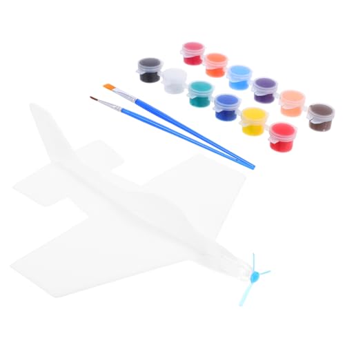 Homoyoyo 1 Satz DIY Flugzeug Modell Set Unfertiges Malbares Schaumstoffflugzeug für Weiße Blanko mit Farben und Pinseln Lernspielzeug für Stem Aktivitäten Homoyoyo 1 Satz DIY Flugzeug Modell Set Unfertiges Malbares Schaumstoffflugzeug für Weiße Blanko mit Farben und Pinseln Lernspielzeug für Stem Aktivitäten von Homoyoyo