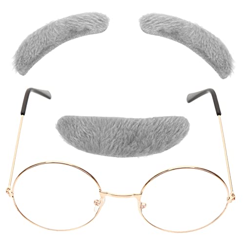 Homoyoyo Opa-kostümzubehör – 4-teiliges Set Mit Falschem Bart Und Brille Für Jungen in Der Schule Homoyoyo Opa-kostümzubehör – 4-teiliges Set Mit Falschem Bart Und Brille Für Jungen in Der Schule von Homoyoyo
