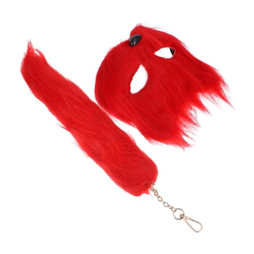 Homoyoyo 1 Satz Fuchsmaskenschwanz Gesicht Pelz Schlüsselanhänger Tiermasken Maskenfuchs LED-Maske fuchs maske fuchs verkleidung tierische Maske Maskerademaske Kunststoff rot Homoyoyo 1 Satz Fuchsmaskenschwanz Gesicht Pelz Schlüsselanhänger Tiermasken Maskenfuchs LED-Maske fuchs maske fuchs verkleidung tierische Maske Maskerademaske Kunststoff rot von Homoyoyo