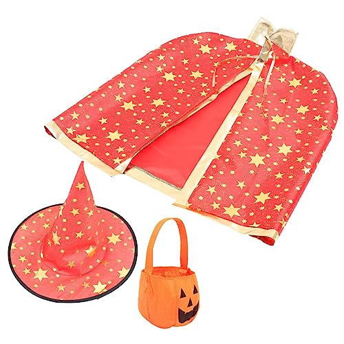 Homoyoyo Cosplay Cape Jungen Und Mädchen Star Cape Halloween Kostüme Set Kürbis Korb Rot Homoyoyo Cosplay Cape Jungen Und Mädchen Star Cape Halloween Kostüme Set Kürbis Korb Rot von Homoyoyo