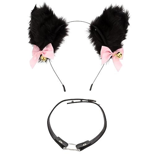Homoyoyo 1 Satz Katzenohren Haarband Set Teiliges Cosplay Zubehör mit Dekorativem Kragen für Partys und Kostüme für Leicht Verstellbar Hochwertige Verarbeitung für Unvergessliches Homoyoyo 1 Satz Katzenohren Haarband Set Teiliges Cosplay Zubehör mit Dekorativem Kragen für Partys und Kostüme für Leicht Verstellbar Hochwertige Verarbeitung für Unvergessliches von Homoyoyo