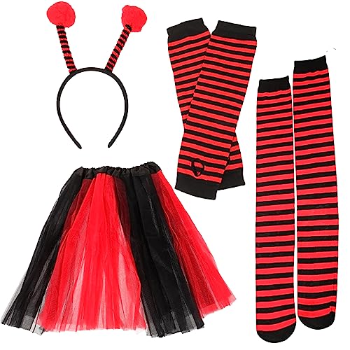 Homoyoyo 1 Satz Marienkäfer Bienenflügel Stirnband -Set Marienkäfer-Bekleidungszubehör Rock Halloween Kostümzubehör Stolz Tutu Partykostüm Marienkäfer-Kostümkleidung Stoff Homoyoyo 1 Satz Marienkäfer Bienenflügel Stirnband -Set Marienkäfer-Bekleidungszubehör Rock Halloween Kostümzubehör Stolz Tutu Partykostüm Marienkäfer-Kostümkleidung Stoff von Homoyoyo
