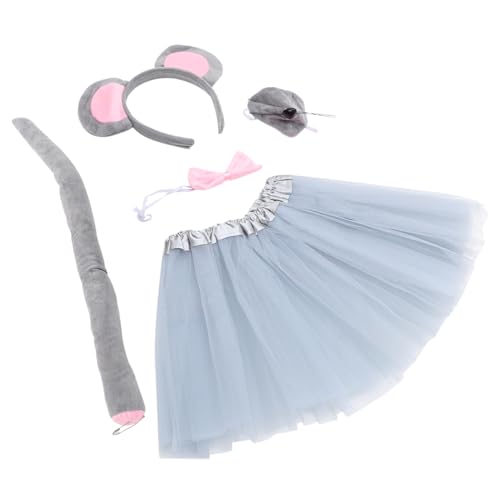 Homoyoyo 1 Satz Mauskostüm Set für Teiliges Zubehör mit Mausohren Fliege Tutu Rock und Kopfband für Halloween Karneval und Rollenspiele Homoyoyo 1 Satz Mauskostüm Set für Teiliges Zubehör mit Mausohren Fliege Tutu Rock und Kopfband für Halloween Karneval und Rollenspiele von Homoyoyo