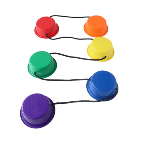 Homoyoyo Balance Spielzeug Satz für Kinder Outdoor Balanciertraining Robuste Kunststoff Trittsteine für Garten und Spielplatz Stärkt Freundschaften und Koordination von Homoyoyo