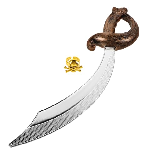Homoyoyo 1 Satz Piraten-spielset Piratenschwert Aus Kunststoff Schwerter Piratenkostümzubehör Damen Gefälschtes Cosplay- Piratenspielzeug Kostüm Plastik Dark Brown Homoyoyo 1 Satz Piraten-spielset Piratenschwert Aus Kunststoff Schwerter Piratenkostümzubehör Damen Gefälschtes Cosplay- Piratenspielzeug Kostüm Plastik Dark Brown von Homoyoyo