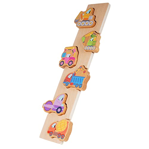 Homoyoyo 1 Satz Rätsel Der Frühen Bildung Kindergeschenk -Matching-Spiel Rätsel Für Shape-Match-Board Form Passendes Puzzle- Frühes Bildungsspielzeug Hölzern von Homoyoyo