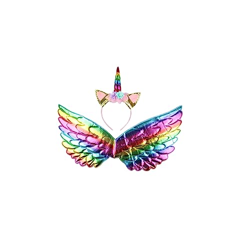 Homoyoyo 1 Satz Regenbogen-flügel-set Cosplay-kleid Für Mädchen, Das Kleid Durchführt Festival-cosplay-kostüme Kurzes Kleid Aus Kostümset Für Homoyoyo 1 Satz Regenbogen-flügel-set Cosplay-kleid Für Mädchen, Das Kleid Durchführt Festival-cosplay-kostüme Kurzes Kleid Aus Kostümset Für von Homoyoyo