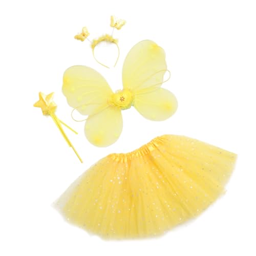 Homoyoyo 1 Satz Schmetterlingsflügel Vierteiliges Set Märchenkinder Funkelnd Fee Kostüm Zubehör Dekorationen Pinkes Kleid Rave Glitzernd Für Mädchen Party Outfits Abs Stoff Yellow Homoyoyo 1 Satz Schmetterlingsflügel Vierteiliges Set Märchenkinder Funkelnd Fee Kostüm Zubehör Dekorationen Pinkes Kleid Rave Glitzernd Für Mädchen Party Outfits Abs Stoff Yellow von Homoyoyo