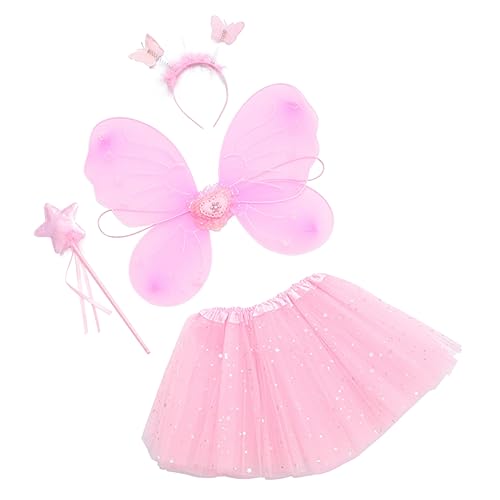 Homoyoyo 1 Satz Schmetterlingsflügel vierteiliges Set Kleinkind-Haargummis für Mädchen Mädchenkleid fairy wand halloweenkostüme für Feenkleid für Mädchen Partyzubehör Strümpfe Rosa Homoyoyo 1 Satz Schmetterlingsflügel vierteiliges Set Kleinkind-Haargummis für Mädchen Mädchenkleid fairy wand halloweenkostüme für Feenkleid für Mädchen Partyzubehör Strümpfe Rosa von Homoyoyo