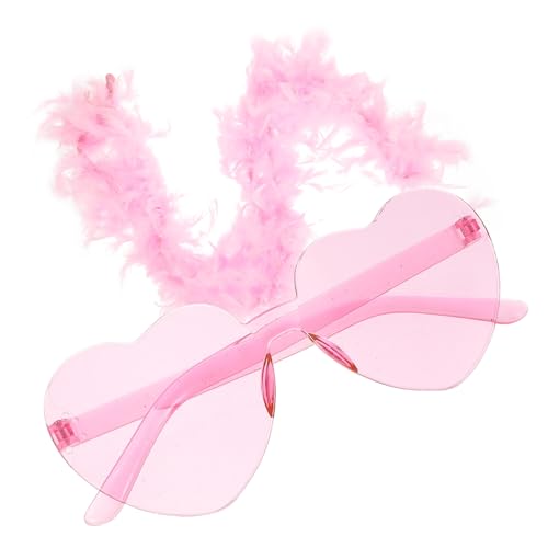 Homoyoyo 1 Satz Sonnenbrillen für Mädchen Kostüm-Requisiten für Frauen Partybrille zum Valentinstag herzförmige sonnenbrille Hochzeits-Sonnenbrille sonnenbrille frauen trendy Feder Rosa Homoyoyo 1 Satz Sonnenbrillen für Mädchen Kostüm-Requisiten für Frauen Partybrille zum Valentinstag herzförmige sonnenbrille Hochzeits-Sonnenbrille sonnenbrille frauen trendy Feder Rosa von Homoyoyo