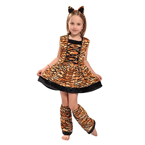 Homoyoyo 1 Satz Tiger Girl Kostüm Performance-Kleidung Mädchenkostüm Kinderkostüm Cosplay-Zubehör Tiger-Cosplay-Kostüm Kostüm für Rollenspiele Brown Homoyoyo 1 Satz Tiger Girl Kostüm Performance-Kleidung Mädchenkostüm Kinderkostüm Cosplay-Zubehör Tiger-Cosplay-Kostüm Kostüm für Rollenspiele Brown von Homoyoyo
