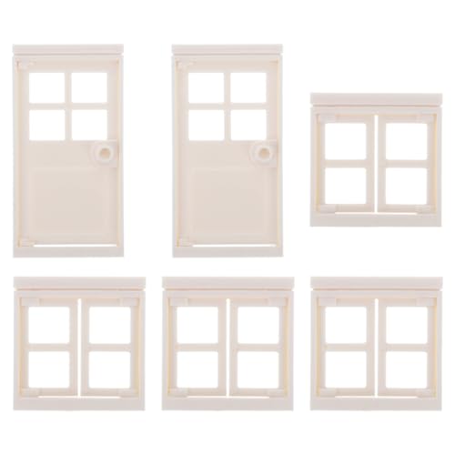 Homoyoyo 1 Satz Türen Und Fenster Aus Kunststoff Für Puppenhäuser Miniatur-Zubehör Zum Selberbauen Von Häusern Rollenspiel Winzige Türen Und Fenster Spielzeug Für Kinder Homoyoyo 1 Satz Türen Und Fenster Aus Kunststoff Für Puppenhäuser Miniatur-Zubehör Zum Selberbauen Von Häusern Rollenspiel Winzige Türen Und Fenster Spielzeug Für Kinder von Homoyoyo
