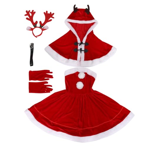 Homoyoyo 1 Satz Weihnachtskostüm Rock Outfit Entzückendes Elch-Schönheitskleid Weihnachtsparty-Kostüm Weihnachtsshow-Kleidung Elch Damenkleid Polyester rot Homoyoyo 1 Satz Weihnachtskostüm Rock Outfit Entzückendes Elch-Schönheitskleid Weihnachtsparty-Kostüm Weihnachtsshow-Kleidung Elch Damenkleid Polyester rot von Homoyoyo