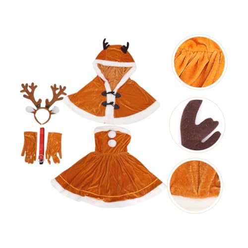 Homoyoyo 1 Satz Weihnachtsmannkostüm für Weihnachtskostüm Frauen Party Weiblich co Urlaub Entzückendes Elch-Schönheitskleid Elch Damenkleid Polyester Homoyoyo 1 Satz Weihnachtsmannkostüm für Weihnachtskostüm Frauen Party Weiblich co Urlaub Entzückendes Elch-Schönheitskleid Elch Damenkleid Polyester von Homoyoyo
