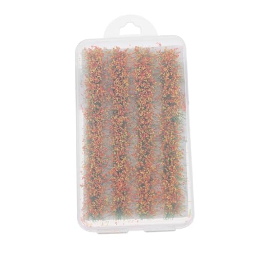 Homoyoyo 1 Schachtel Miniatur Grasbüschel aus Resin Langlebig Leichter Miniatur Vegetationsstreifen für Modellbahn Sandtisch und Puppenhaus Statische Blumen deko für Landschaftsgestaltung von Homoyoyo
