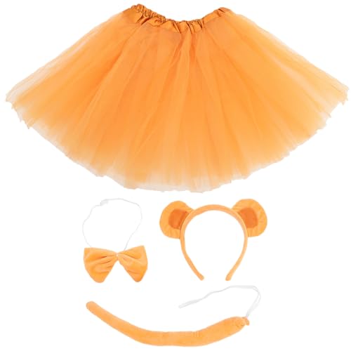 Homoyoyo 1 Set Affenohren Stirnband Tierkostüme Bekleidung Fliege Affenohren Und Kostümzubehör Affenschwanz Und Ohren Affenschwanz Kostüm Affenfliege Kunststoff von Homoyoyo