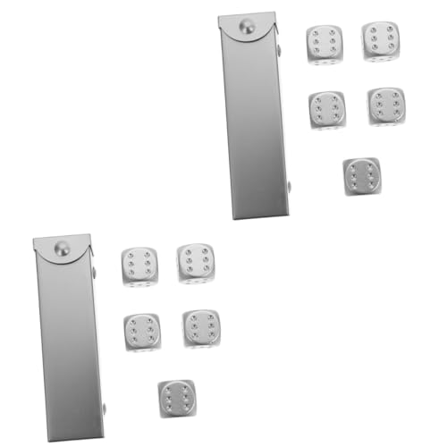 Homoyoyo 1 Set Aluminium-Aufbewahrung Für Poker-Zubehör – Einzigartiges Silbernes Gehäuse Mit Quadratischen Würfeln Und Kleinen Gefälligkeiten – Ideal Für Spielabende Und Sammler Homoyoyo 1 Set Aluminium-Aufbewahrung Für Poker-Zubehör – Einzigartiges Silbernes Gehäuse Mit Quadratischen Würfeln Und Kleinen Gefälligkeiten – Ideal Für Spielabende Und Sammler von Homoyoyo