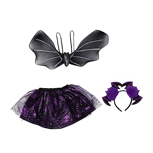 Homoyoyo 1 Set Flügel Requisiten Kinderkleidung Halloween Mädchen Kleidung Kinderkostüm Kleid Halloween Party Kleidung Fledermaus Cosplay Kostüm Cosplay Kleid Halloween Kinderkleid von Homoyoyo