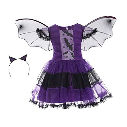 Homoyoyo 1 Set Halloween Kleider Mädchen Outfits Kinderkostüm Anzüge Für Halloween Hexenkostüm Mädchenkostüm Kinderkleid Rock Mädchenkleid Halloween Kostüme Stoff von Homoyoyo