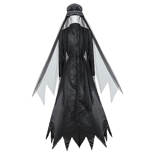 Homoyoyo 1satz Halloween Hexenkostüm Mit Langem Kleid Hut Und Haarschmuck Für Und Cosplay Für Damen Für Halloween-verkleidungen Homoyoyo 1satz Halloween Hexenkostüm Mit Langem Kleid Hut Und Haarschmuck Für Und Cosplay Für Damen Für Halloween-verkleidungen von Homoyoyo