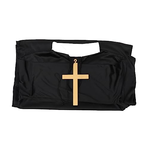 Homoyoyo 1 Set Priesterkostüm Für Erwachsene Damenkostüm Halloween Kostüme Fallout Aufblasbares Kuhkostüm Halloween Nonnenkostüm Verkleidungsumhang Halloween Kleidung Und Priester von Homoyoyo