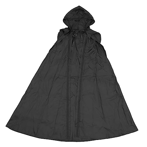 Homoyoyo 1 Stück Retro Umhang Spitzenumhang Halloween Winterumhang Umhang Mit Kapuze Cape Cape Mit Kapuze Schwarzer Umhang Mit Kapuze Schwarzer Umhang Mit Ärmeln Schwarze Outfits von Homoyoyo