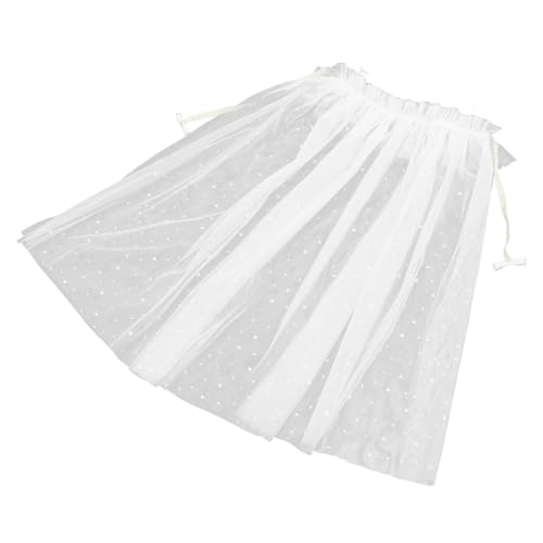 Homoyoyo 1 Stück Schneeflockenmantel halloween umhang für verkleidung kleidung für Mesh-Umhang Kostüm Umhang Kap Cosplay-Mantel -Mantel für Mädchen Baumwolle Weiß von Homoyoyo